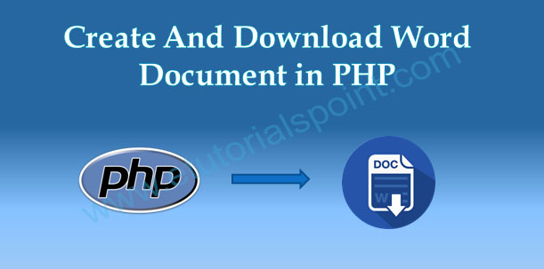 Create And Download Word Document in PHP