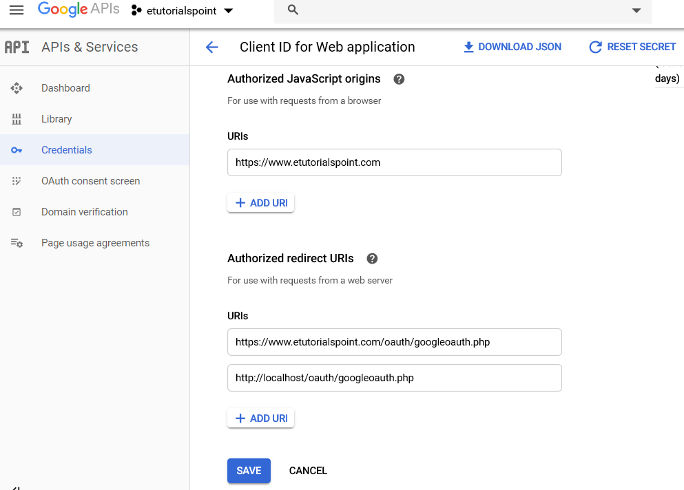 PHP making secure Google oauth 2.0 login request