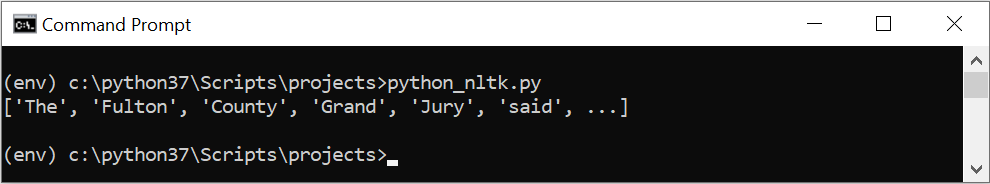 Python NLTK Downloder