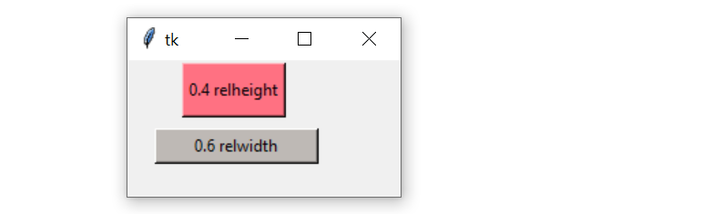 Tkinter Place width height