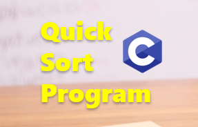 Quick sort program in C++