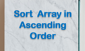 C program to sort an array in ascending order