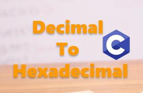 Decimal to hexadecimal in C
