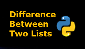 Difference between two lists Python