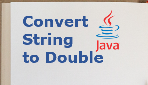 Convert string to double in Java