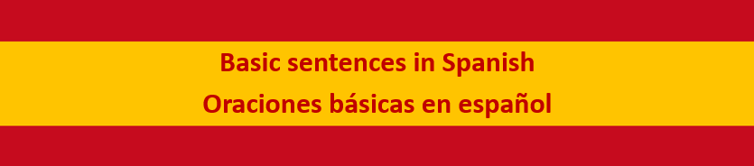 Basic Spanish Sentences