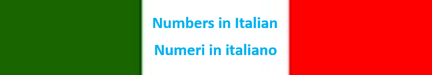 Basic Italian numbers